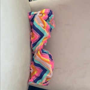 Strapless Chevron Bikini Top